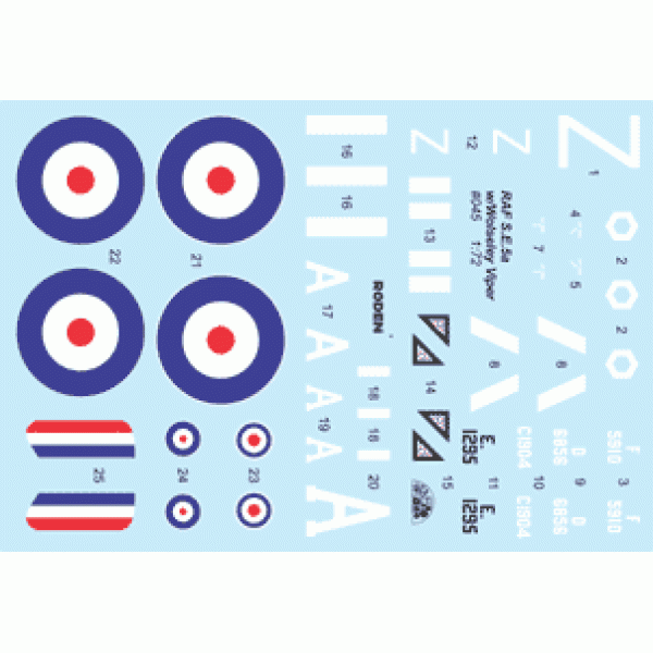 Літак RAF S.E.5a з двигуном Wolseley Viper 1/72 Roden 045