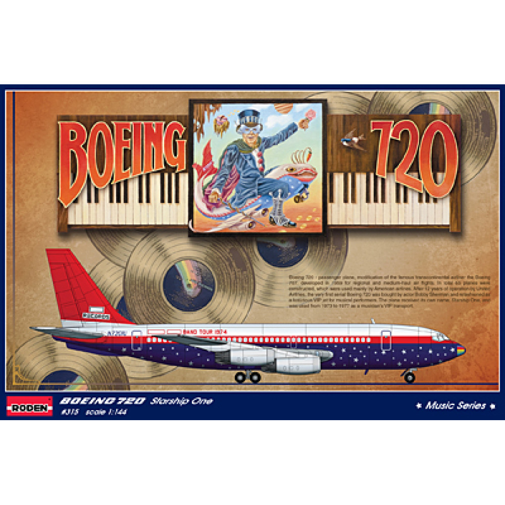 Boeing 720 Elton John tour 1/144 Roden 315