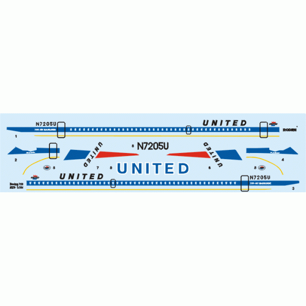 Boeing 720 United 1/144 Roden 320