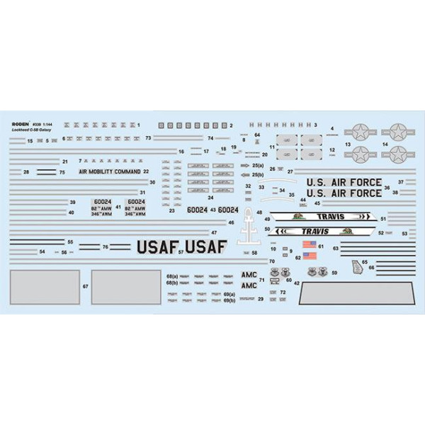 Lockheed C-5B Galaxy 1/144 Roden 330