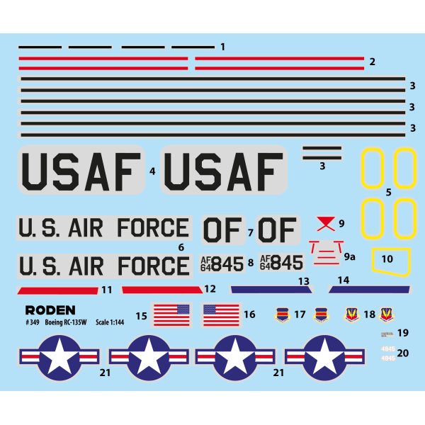  Boeing RC-135V/W Rivet Joint 1/144 Roden RN349