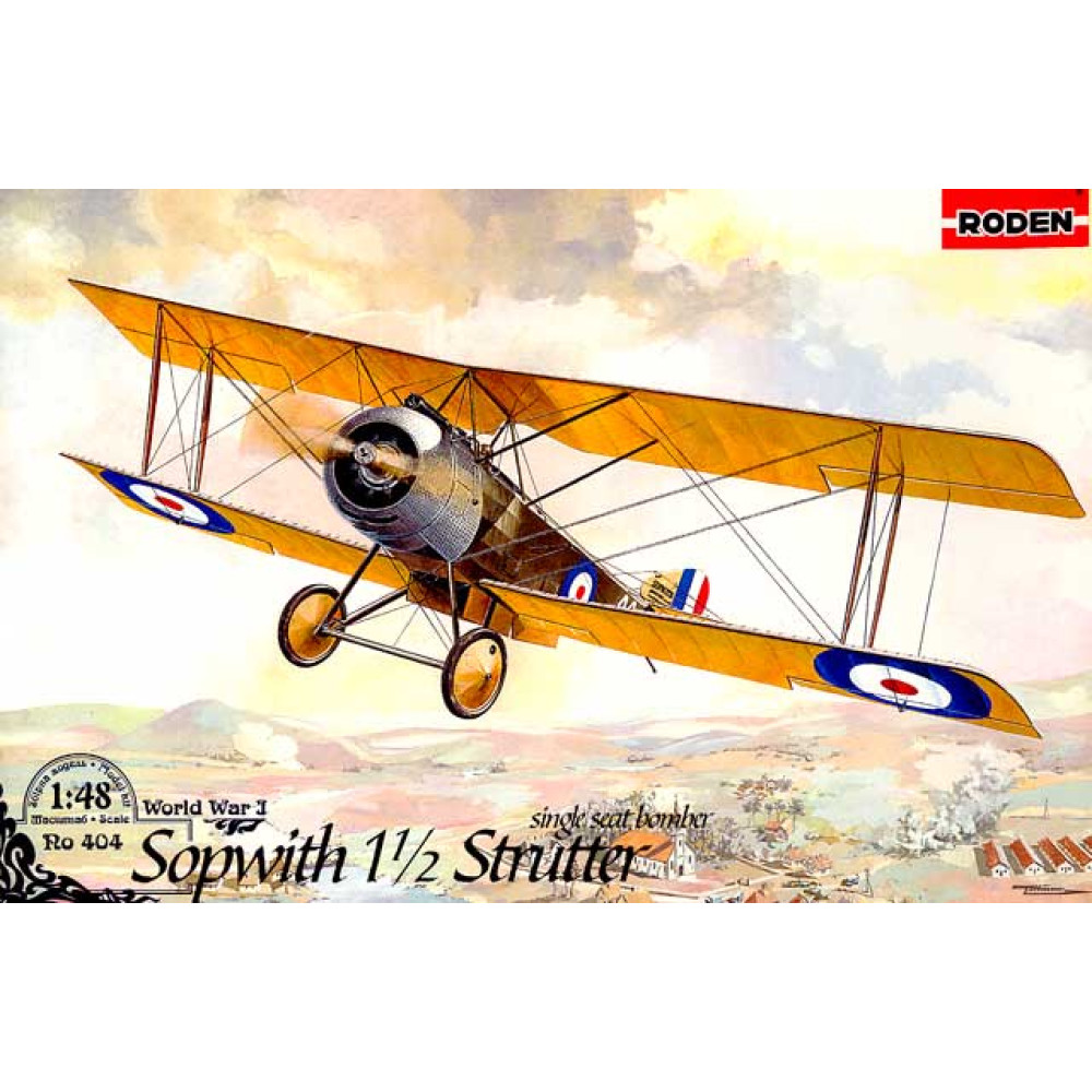 Sopwith 1 1/2 Strutter single-seat bomber 1/48 Roden 404