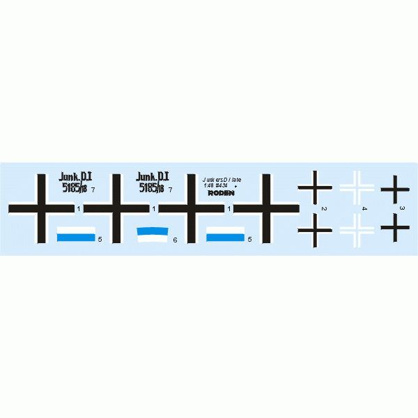 Junkers D.I (early long fyselage) 1/48 Roden 433