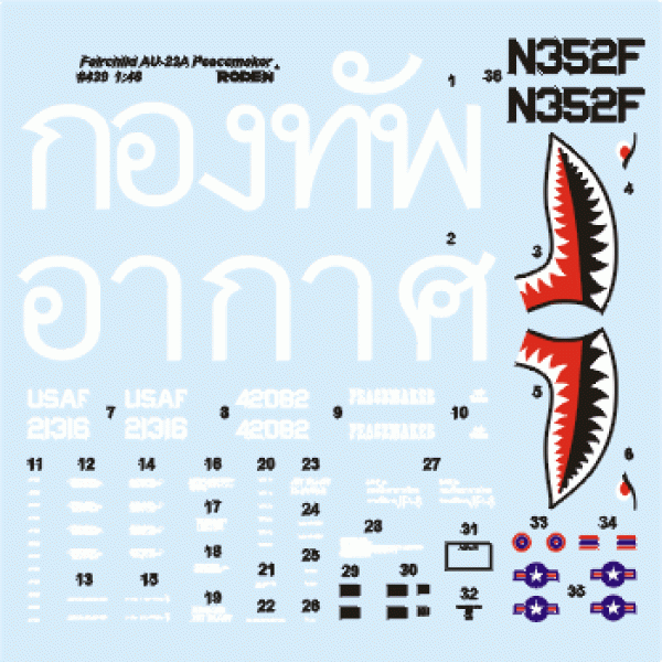 Fairchild AU-23A Peacemaker 1/48 Roden 439