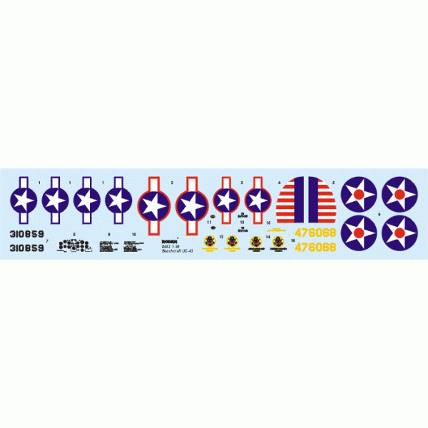 Beechcraft UC-43 Staggerwing 1/48 Roden 442