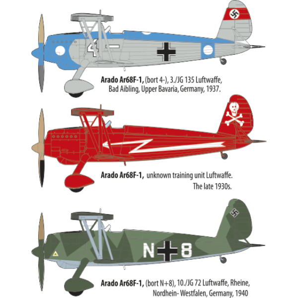Arado Ar 68F 1/48 Roden 454