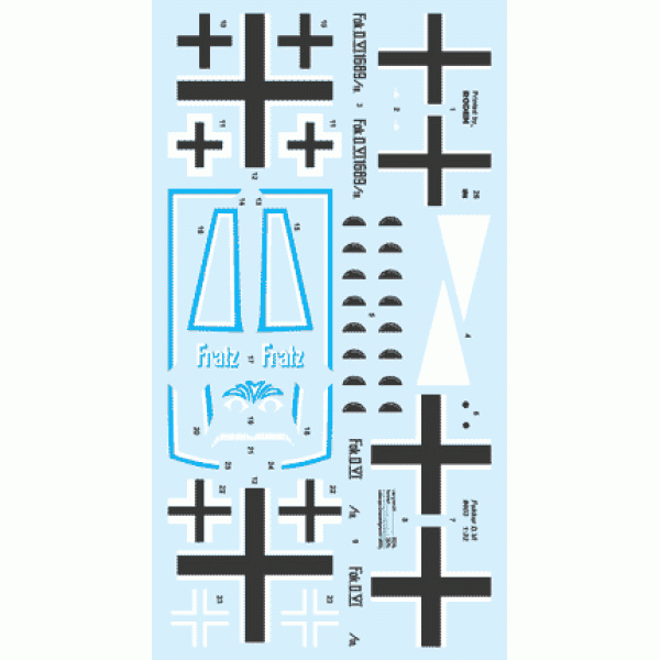 Fokker D.VI WWI German fighter 1/32 Roden 603
