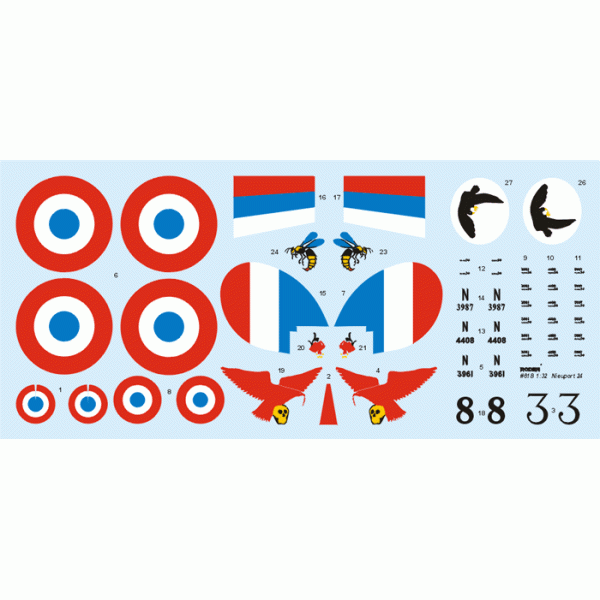 Літак винищувач Nieuport 24 1/32 Roden 618