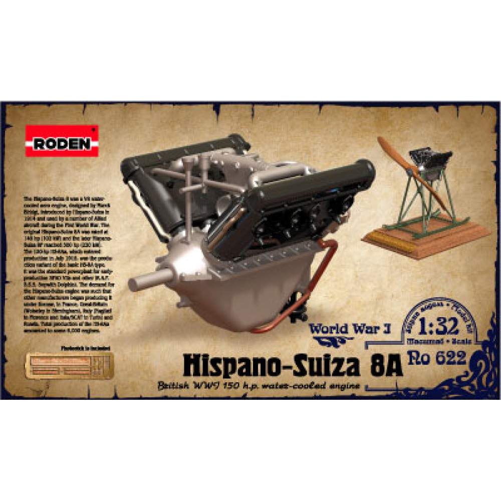 Hispano Suiza V8 1/32 Roden 622