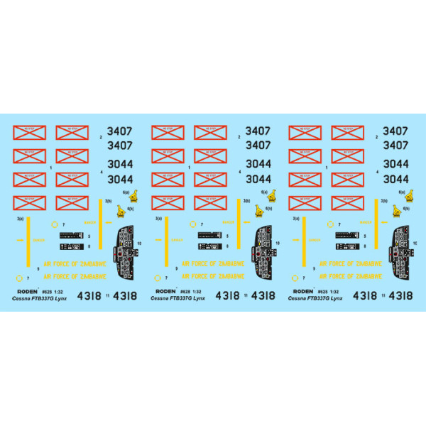 Cessna FTB337G Lynx “Bush war” 1/32 Roden 628