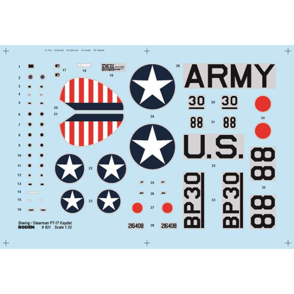 Boeing Stearman PT-17 Kaydet 1/32 Roden 631