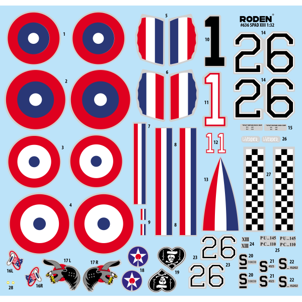 SPAD XIIIc1  1/32 Roden 636