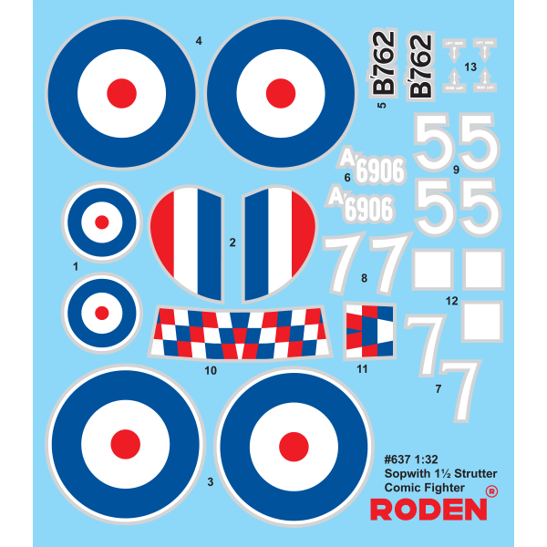 Sopwith 1½ Strutter "Comic Fighter" 1/32 Roden 637