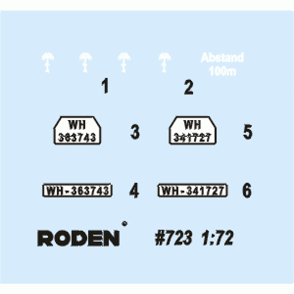 Opel 3.6-47 Omnibus Staffwagen 1/72 Roden 723