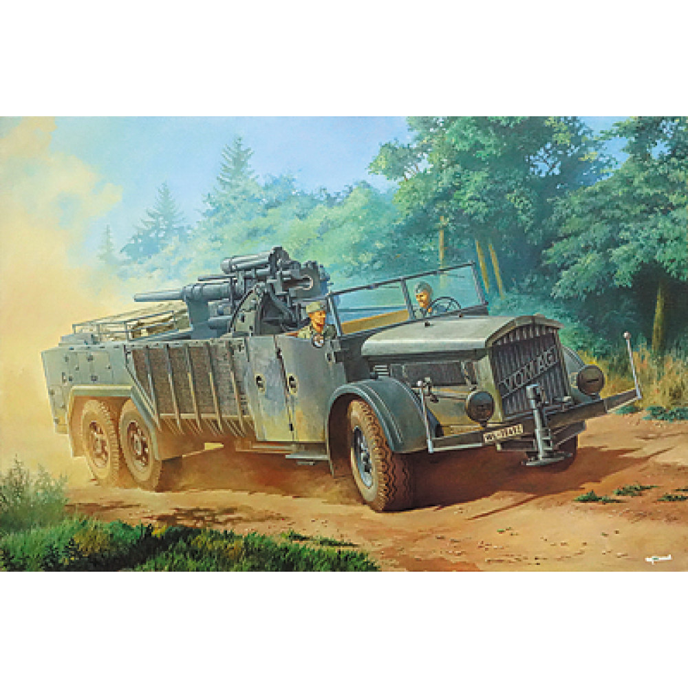 Sd.Kfz. Vomag on the 8,8 cm Flak 1/72 Roden 727