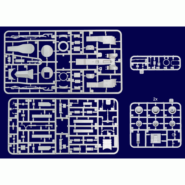 British armored car Pattern 1920 Mk.II (modified with sand tyres)1/72 Roden 734