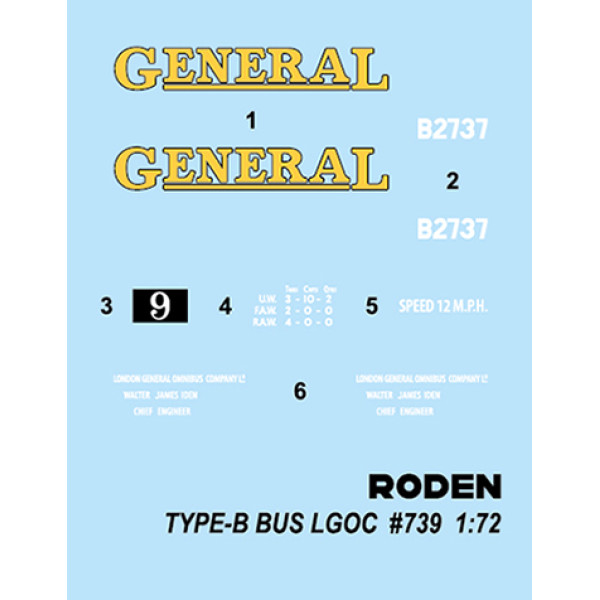Type B Bus LGOC 1/72 Roden RN739