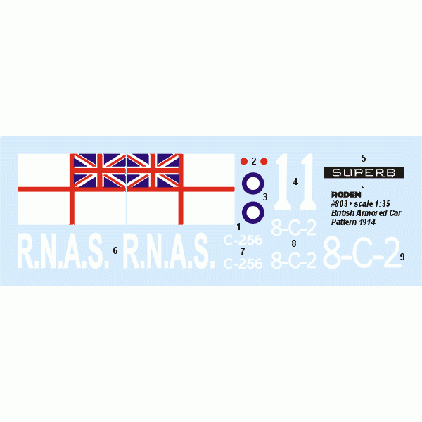 British Armoured Car (Pattern 1914)  1/35 Roden 803