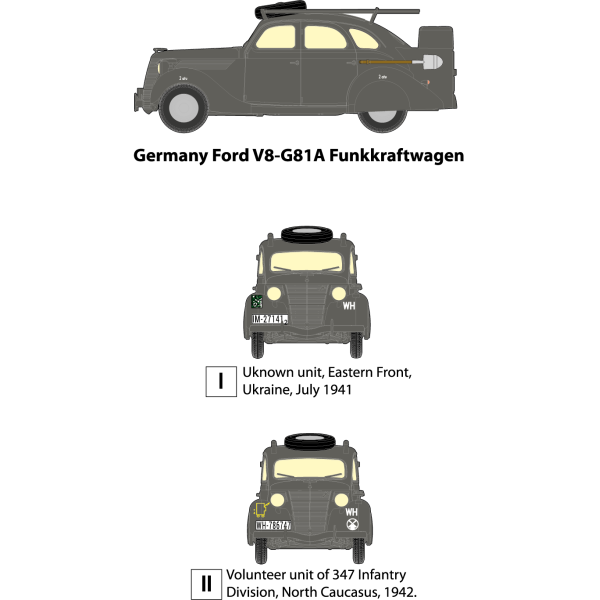 Ford V8-G81A Funkkraftwagen  1/35 Roden 818