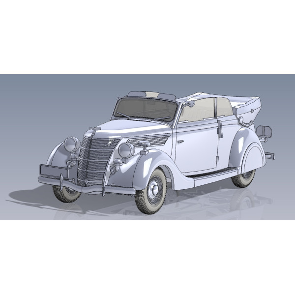 Ford V8-G81 Cabriolet  WWII  era 1/35 Roden 820 