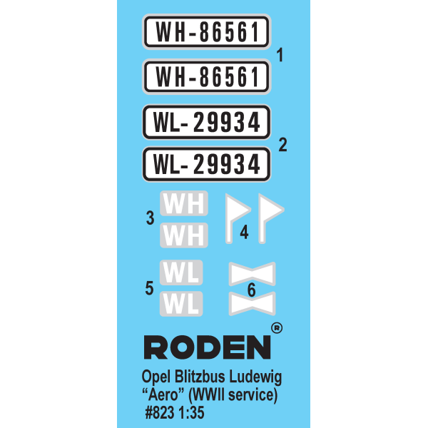 Opel Blitzbus Ludewig "Aero"  WWII 1/35 Roden 823