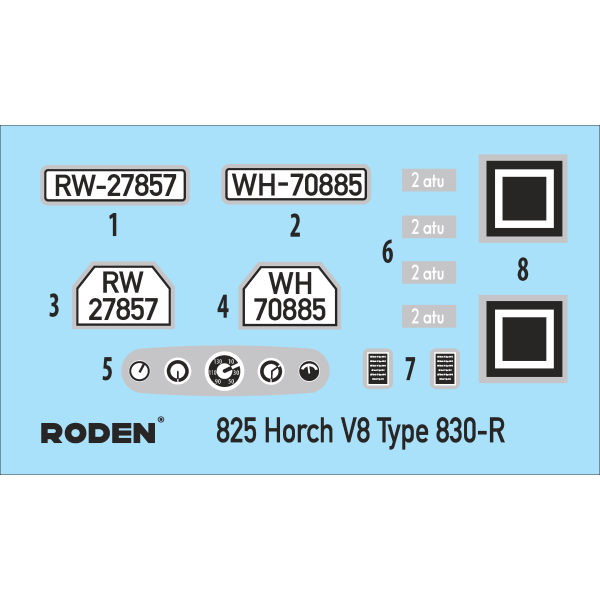 Horch V8 Type 830-R WWII 1/35 Roden 825
