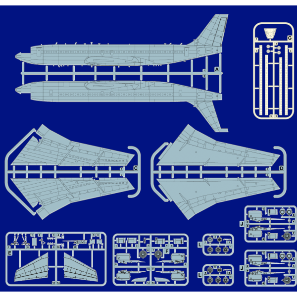 Boeing 707-321 (Model kit) 1/144 Roden RN338