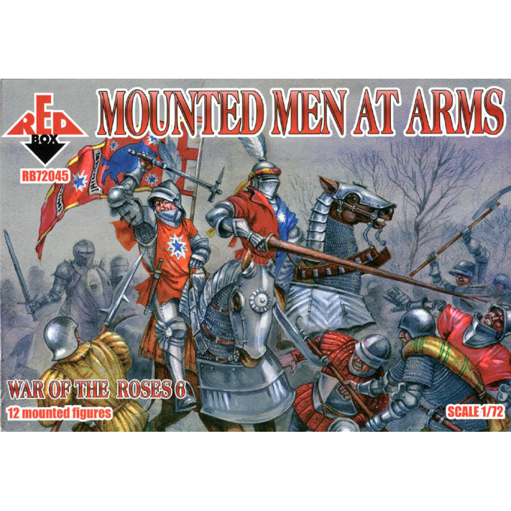War of the Roses 6. Mounted Men at Arms  1/72 RedBox 72045
