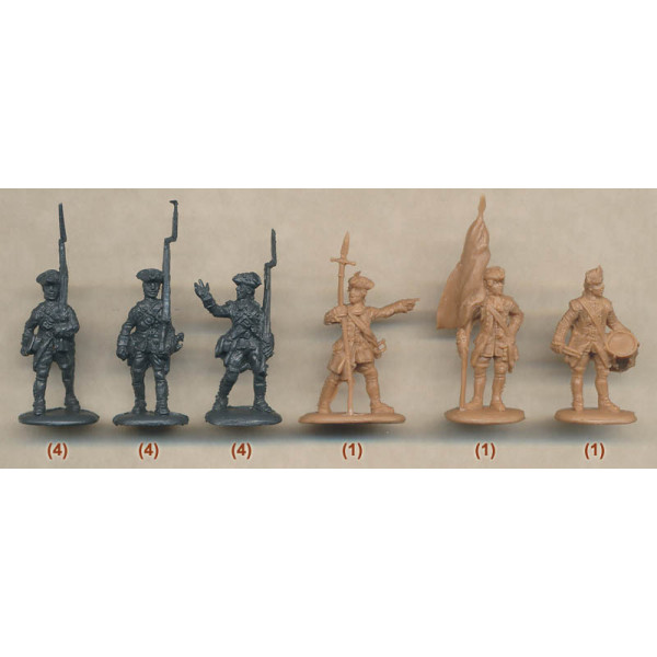 Jacobite Rebellions. British Infantry 1745  1/72 RedBox 72049