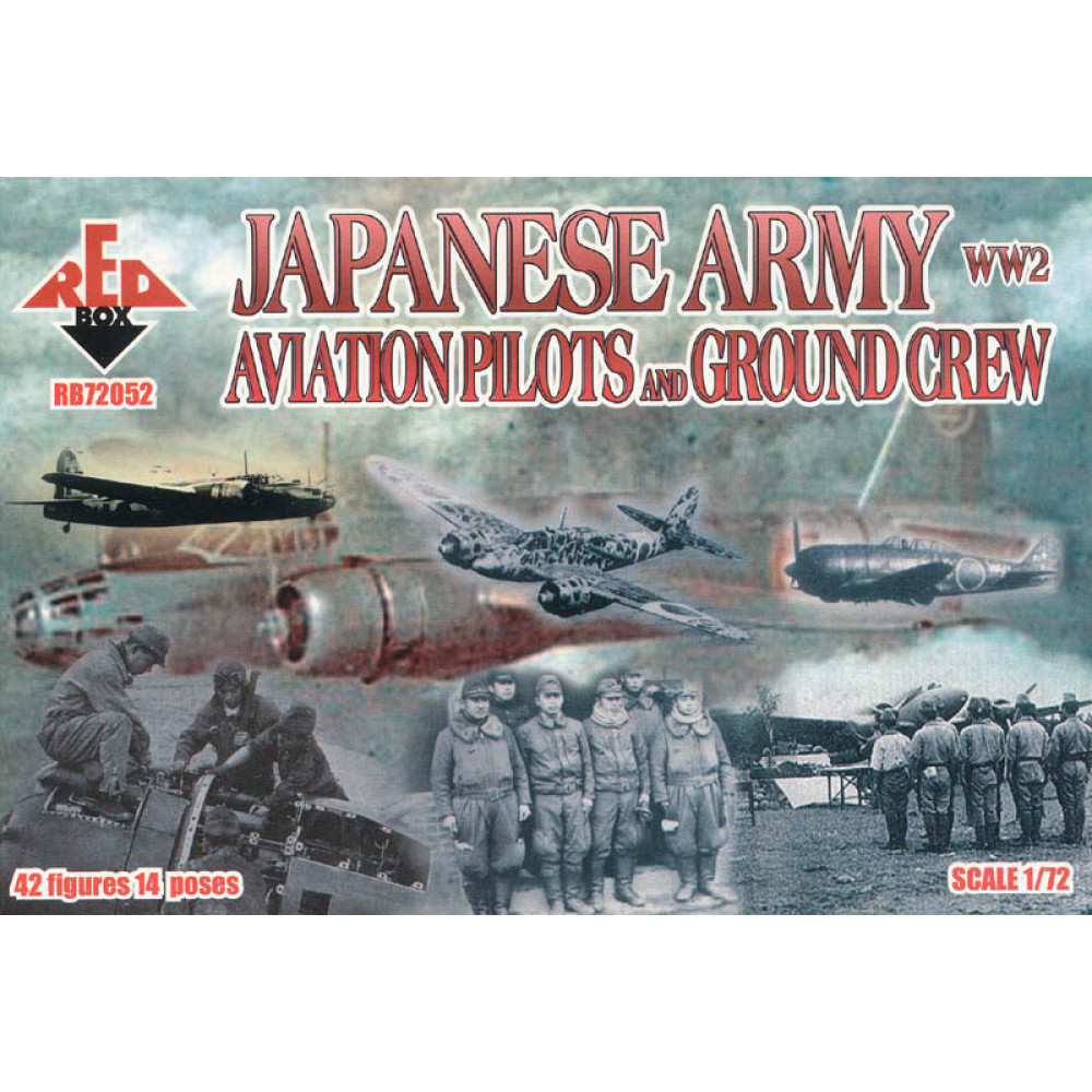 WW2 Japanese Army Aviation Pilots and Ground Crew 1/72 RedBox 72052