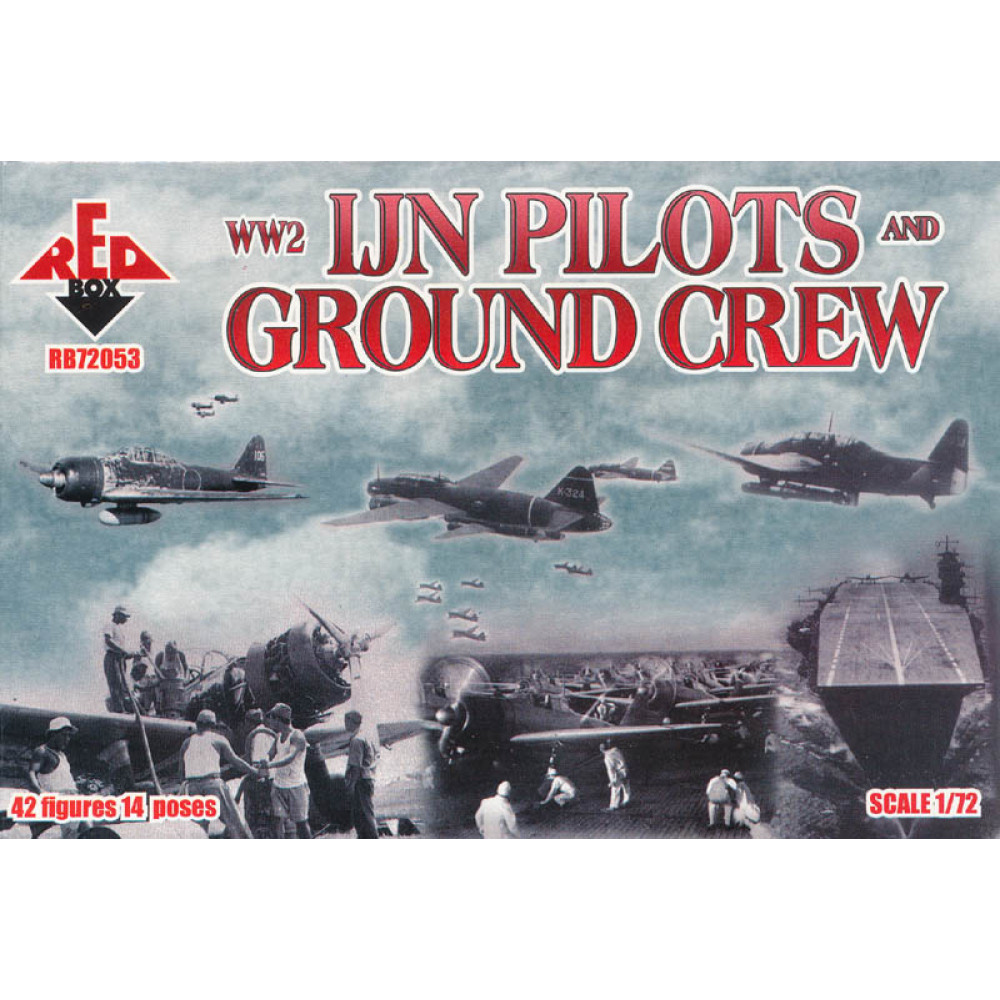 WW2 IJN pilots and ground crew 1/72 RedBox 72053