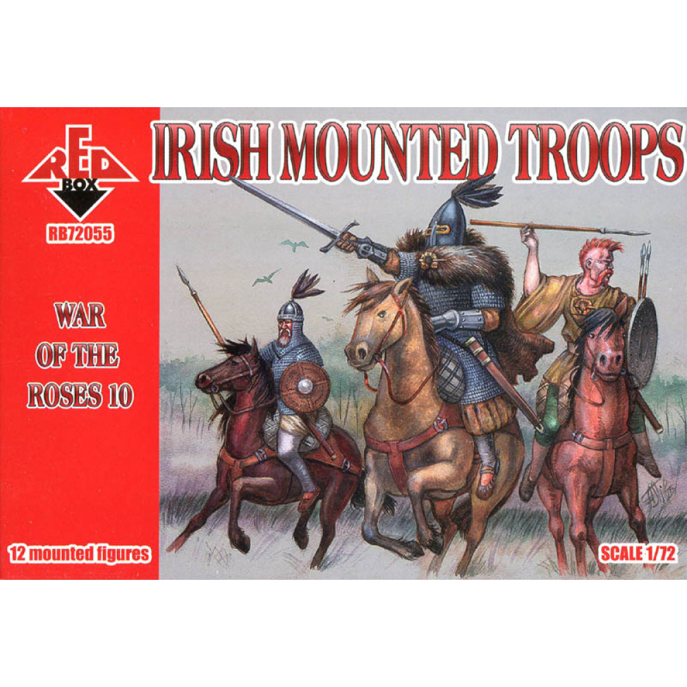 War of the Roses 10. Irish Mounted Troops 1/72 RedBox 72055