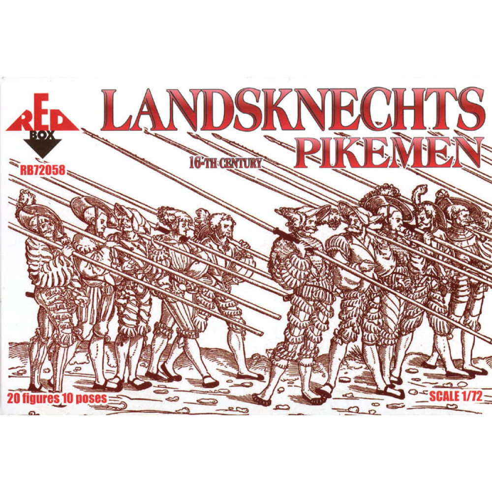 Landsknechts (Pike)    16th century  1/72 RedBox 72058