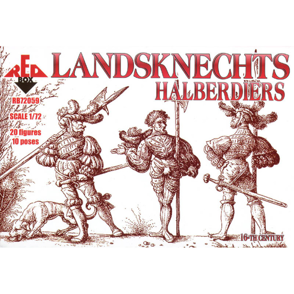 Landsknechts (Halberd )  16th century  1/72 RedBox 72059