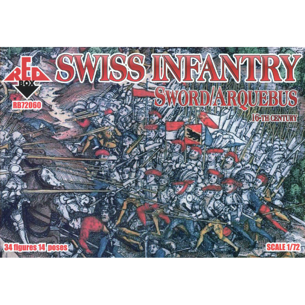 Swiss Infantry  (Sword/Arquebus)  16th century  1/72 RedBox 72060