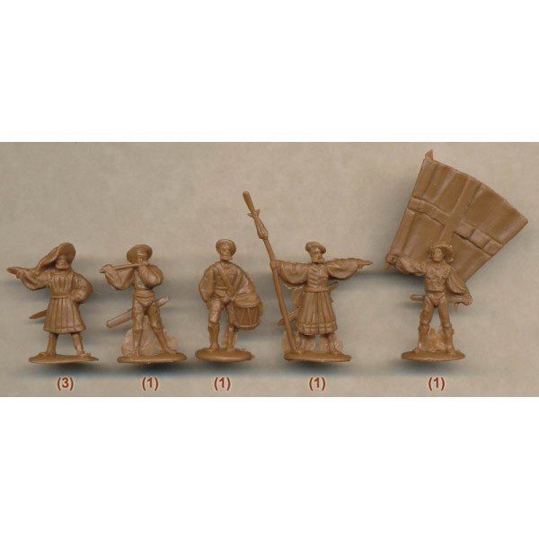 Swiss Infantry  (Sword/Arquebus)  16th century  1/72 RedBox 72060