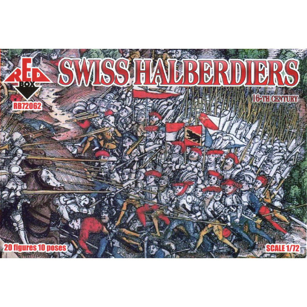 Swiss Infantry  (Halberd)  16th century  1/72 RedBox 72062