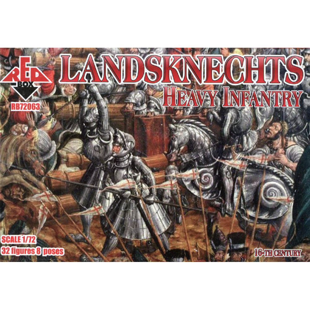 Landsknechts (Heavy Infantry)  16th century 1/72 RedBox 72063
