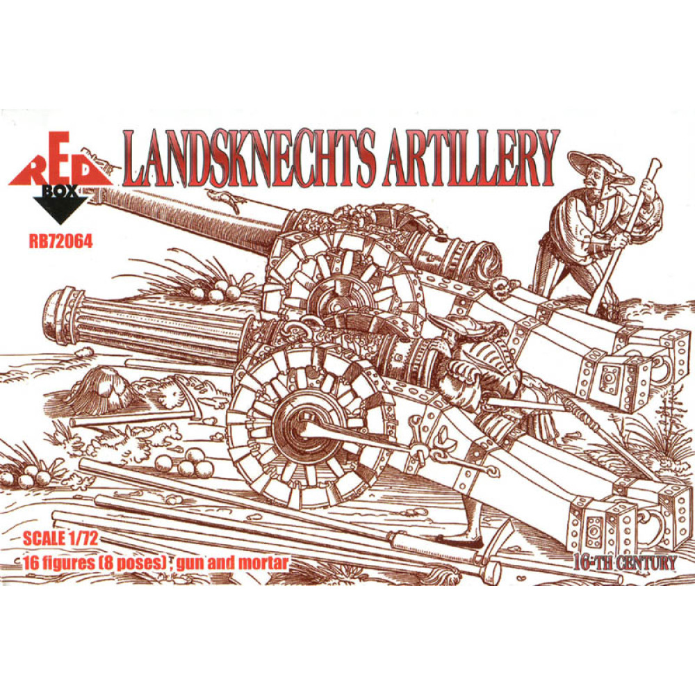 Landsknechts Artillery  16th century  1/72 RedBox 72064