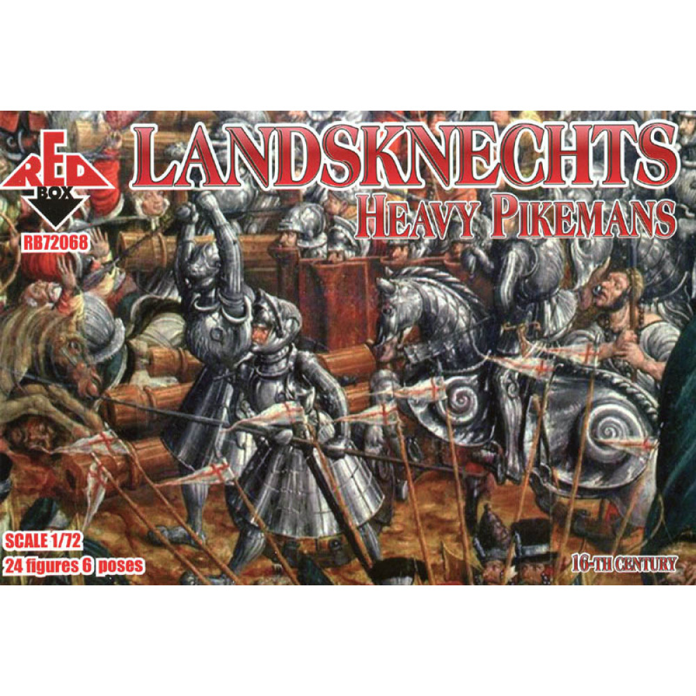 Landsknechts Heavy Pikemans  16th century 1/72 RedBox 72068