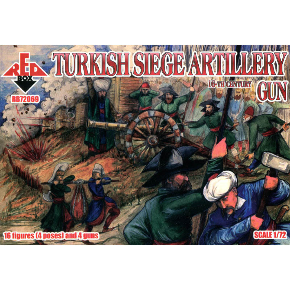 Turkish Siege Artillery  16th century. Gun. 1/72 RedBox 72069