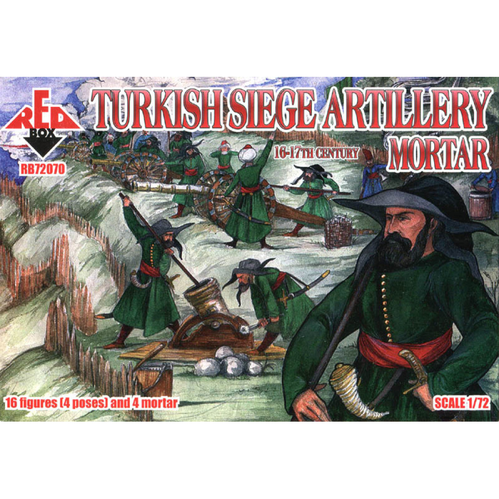 Turkish Siege Artillery  16-17th century. Mortar  1/72 RedBox 72070