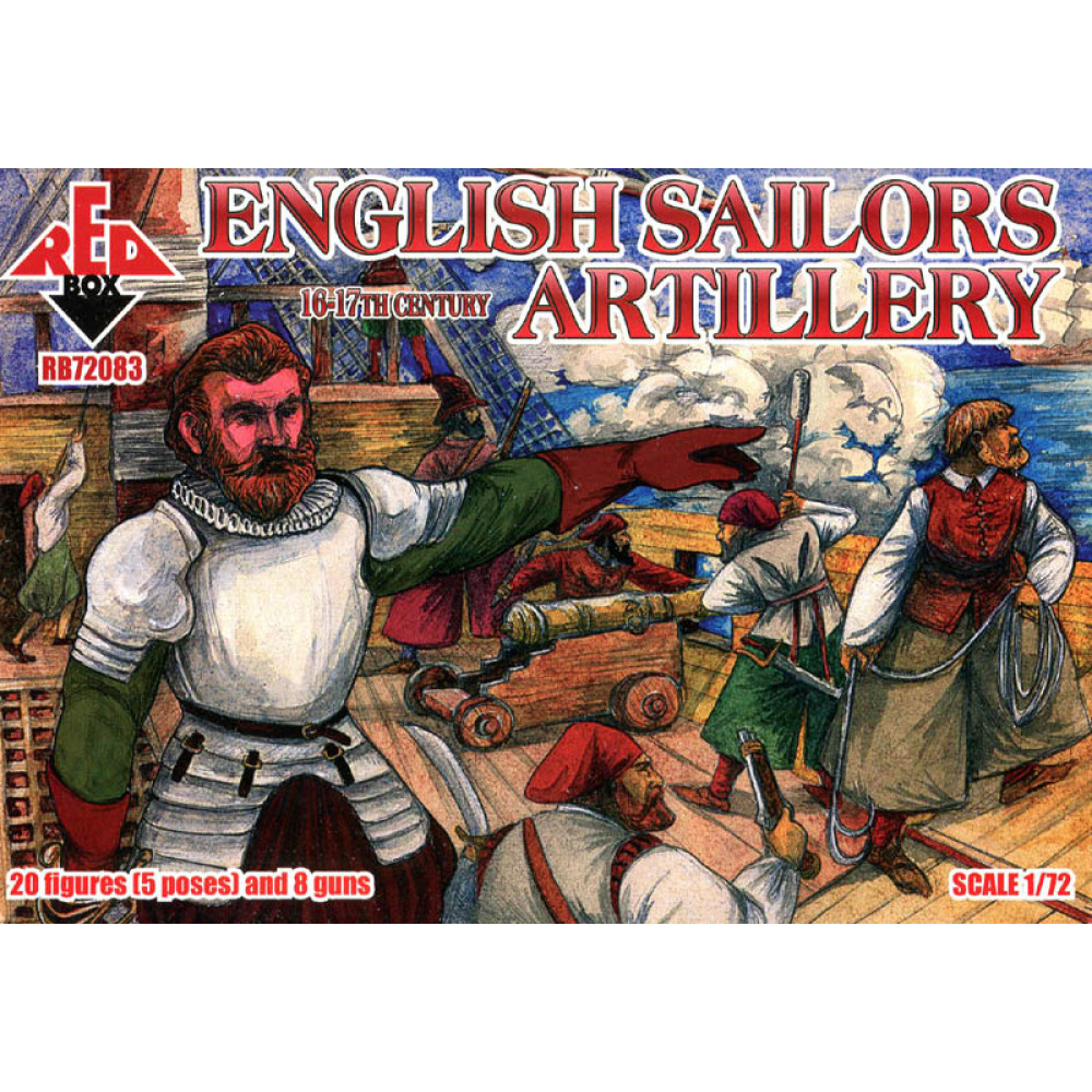 English Sailors Artillery  16-17 centry  1/72 RedBox 72083