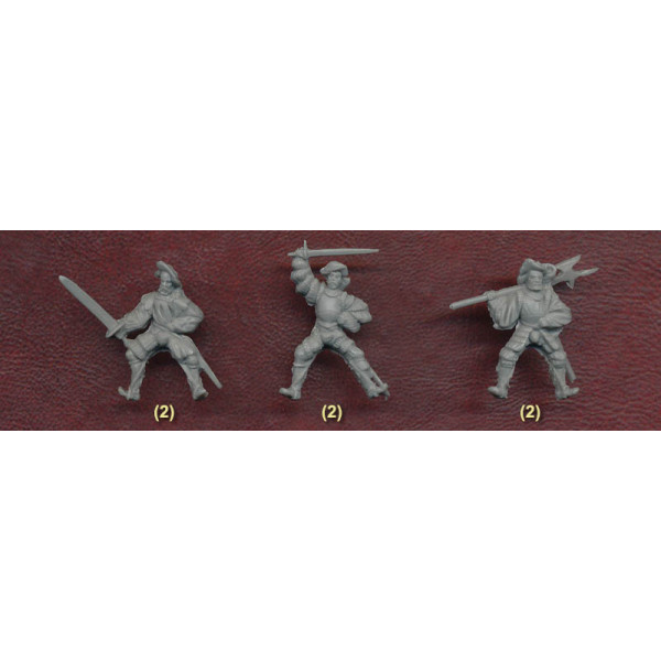 European Light Cavalry.  16 centry. Set 1  1/72 RedBox 72084