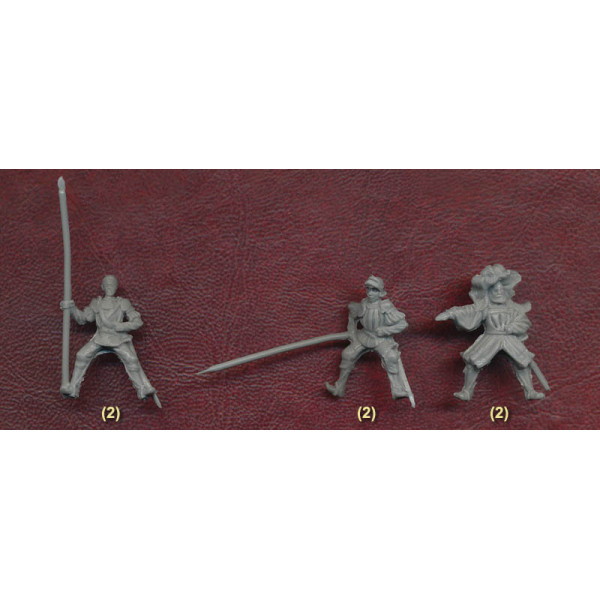 European Light Cavalry.  16 centry. Set 1  1/72 RedBox 72084