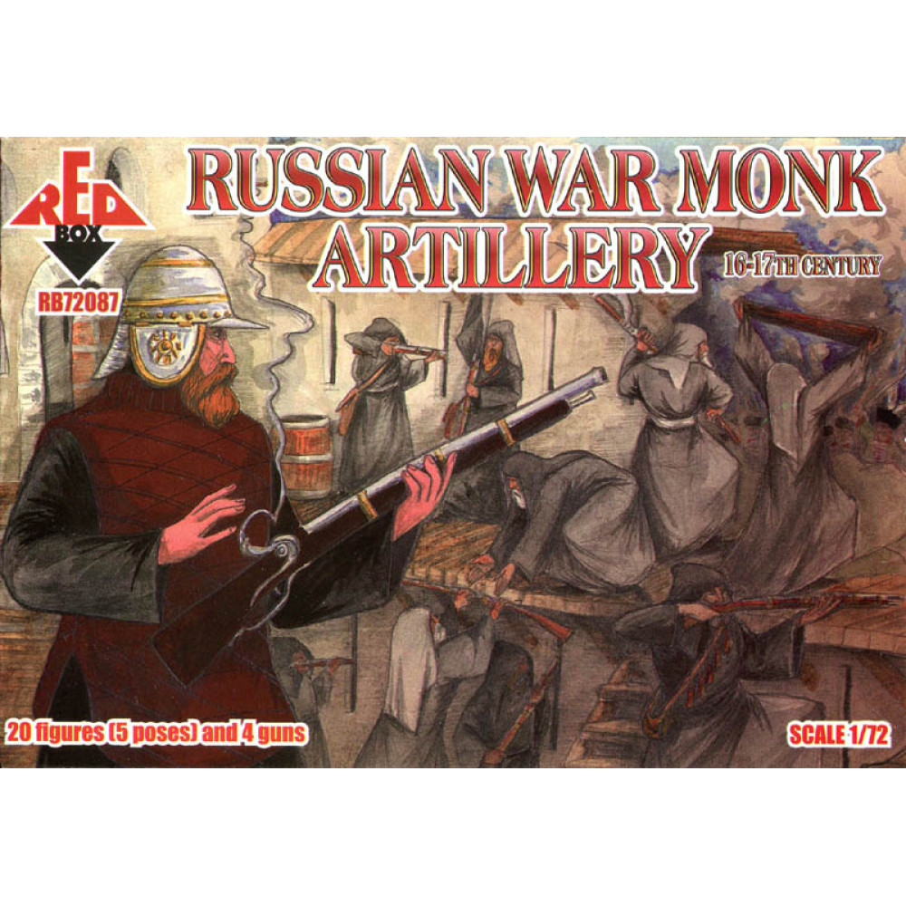 Russian War Monk Artillery 16-17 centry 1/72 RedBox 72087