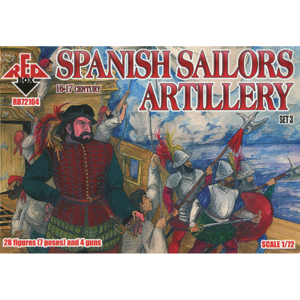 Spanish Sailors Artillery  16-17 centry  1/72 RedBox 72104