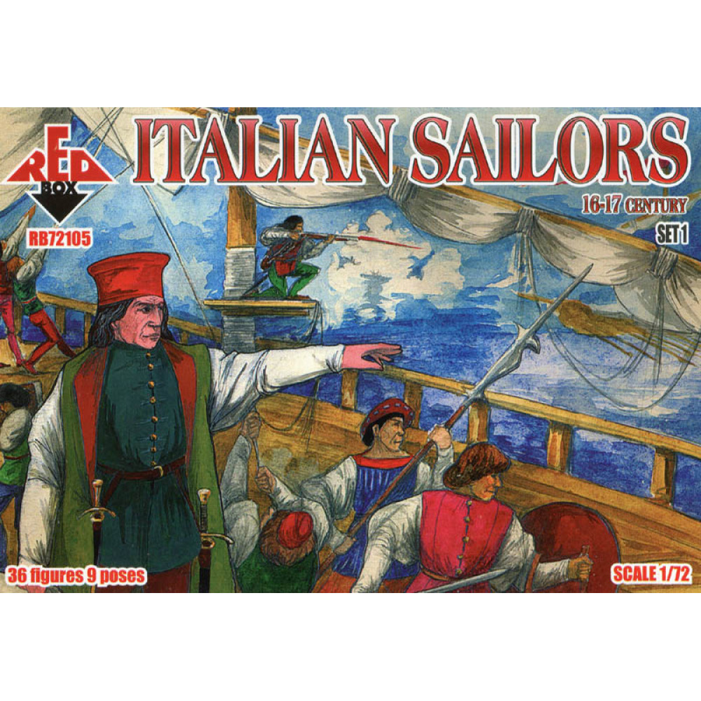 Italian Sailors  16-17 centry. Set 1  1/72 RedBox 72105