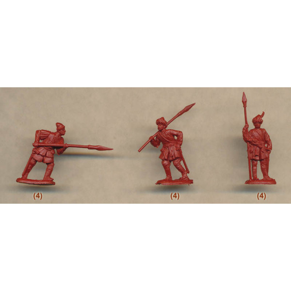 Ukrainian cossack infantry. 16 cent. Set 1  1/72 RedBox 72114