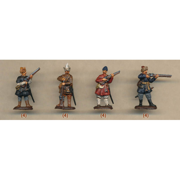 Ukrainian cossack infantry. 16 cent. Set 3  1/72 RedBox 72116